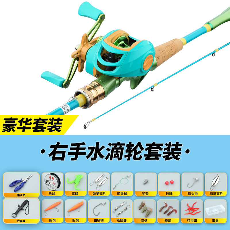 Gun grip with right-hand teardrop reel set [Deluxe]