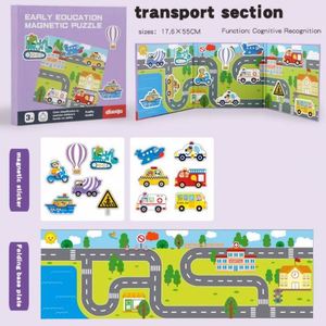 Kindergarten Early Educational <b>Creative</b> Fun Activities Homeschool Magnetic Puzzle Book Animal Learning Toys for Kids - Product Image 4