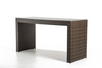 Tabouret haut de loisirs de patio commercial d'hôtel et ensemble extérieur de barre de rotin de meubles de table