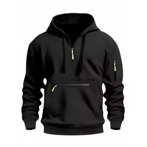 כותנה באיכות גבוהה רוכסן טרי צרפתי-למעלה מ-6xl רקום קטיפה עם דפוס הדפסה באורך ארוך הכתפיים - Product Image 1