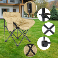 Chaise pliante portable au design moderne avec dossier haut et sac de rangement Table en rotin avec cadre en aluminium pour mobilier d'extérieur