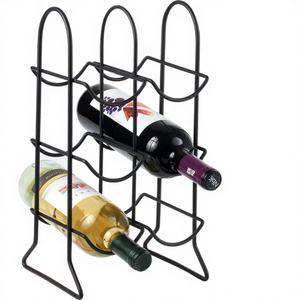 Innovador Diseño Minimalista de Satén, Botellero de Acero Inoxidable Unisex, Soporte para Bolsos, Ideal para Espacios Pequeños, Metal Atlas - Product Image 1