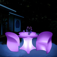 Meilleures ventes : Meubles LED lumineux à piles avec télécommande, nouveau design, pour mariages, tables, chaises, événements, bars et clubs