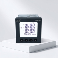 Voltmètre LCD triphasé ES72Y-U3 85-265V AC/DC, compteur numérique de panneau, protection IP65, communication MODBUS-RTU pour applications électriques