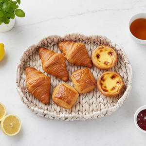 Panier de rangement en paille tressée nordique, rectangulaire, blanc, fait main, pour la décoration de la maison, les cosmétiques, les collations, le pain, l'organisation - Product Image 3