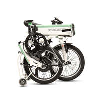 Vélo électrique pliable TXED de haute qualité, 16 pouces, 3 plis, en alliage, 36V/250W, batterie cachée, portable, facile à transporter, cyclomoteur électrique pliable
