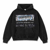 Sweat à capuche personnalisé en coton épais coupe ample style vintage streetwear avec impression graphique DTG pour homme OEM