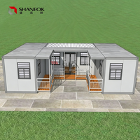 Maison préfabriquée en conteneur, portable, assemblée, avec salle de bain complète, design personnalisé