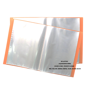 Biểu tượng tùy chỉnh 20 túi <span class=keywords><strong>A4</strong></span> hiển thị cuốn sách tài liệu thư mục không thấm nước trong suốt rõ ràng bên trong túi trình bày cuốn sách văn phòng sử dụng - Product Image 1