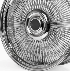 Nuova personalizzazione ha spaccato retromarcia a croce rettilineo argento cromato raggi sbattono cerchi in lega <span class=keywords><strong>d</strong></span>'acciaio ruote <span class=keywords><strong>auto</strong></span> cerchi - Product Image 5