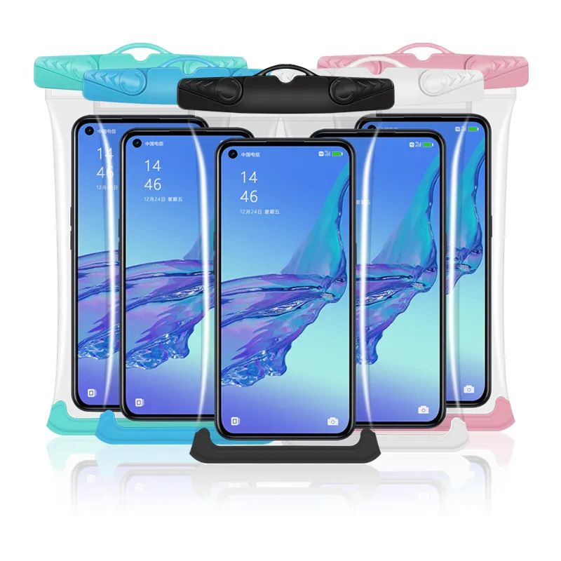 Zonysun bolsa para celular, maleta universal transparente à prova d'água ipx8