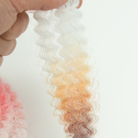 Estensioni per capelli sintetici Afro Kinky Bulk resistenti alle alte temperature, colore naturale, per trecce all'uncinetto e dreadlock, per lo styling dei capelli