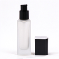 Flacon cosmétique portable rechargeable, distributeur de lotion en verre anti-fuite de 30 ml, flacon organisateur de soins de la peau pour voyage