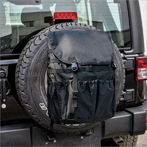 Free Sample Black Multi Function Oxford Fabric Spare <b>Wheel</b> Trash Garbage Cargo Storage Bag <b>Backpack</b> Kit For Jeep - Product Image 2