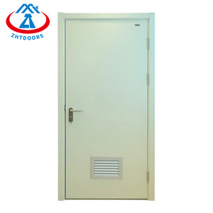 ZHTDOORS Ventes directes d'usine approbation ulul 90 minutes portes <span class=keywords><strong>de</strong></span> résistance au feu en acier avec persienne d'obturation <span class=keywords><strong>de</strong></span> fenêtre coupe-feu - Product Image 5