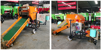 Machine d'emballage de balles de foin diesel, ensacheuse de balles rondes pour l'alimentation animale