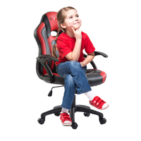 Fauteuil de jeu pour enfants en cuir PU JR RACING, base cinq étoiles, réglable en hauteur, pivotant, moderne, vente en gros