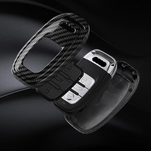 Housse de <span class=keywords><strong>clé</strong></span> de voiture en fibre de carbone ABS pour <span class=keywords><strong>Audi</strong></span> A1 <span class=keywords><strong>A3</strong></span> <span class=keywords><strong>8P</strong></span> A4 B9 A5 A6 C7 8S 8W A7A8 03 05 07 4M S4 S5 56 57 S8 RS3 RS6SQ5 TTS TFSI - Product Image 6