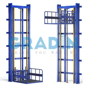 Custom Made Good Quality Small Electric Guide Rail Cargo Elevator Lift