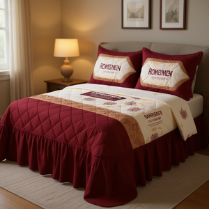 Edredón Ruby Queen, tamaño Queen, de algodón y poliéster, con estampado clásico, para toda temporada, ropa de cama para el hogar - Product Image 2