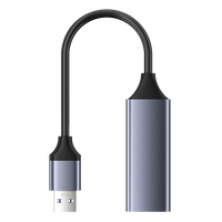 Adaptateur Ethernet VegGieg 1000 Mbps USB 3.0 vers RJ45, boîtier en aluminium, convertisseur réseau USB-A vers Gigabit LAN, Plug and Play