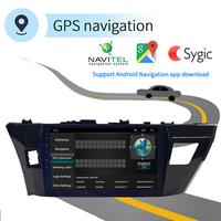 Radio de coche con pantalla de 9 pulgadas, 2 DIN, 4 núcleos, reproductor de DVD, GPS, amplificador, Carplay y Android Auto para Toyota Corolla 13-16