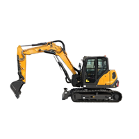 Mini-excavatrice sur chenilles RAYLANDER XE80E de 9,5 tonnes, modèle le plus vendu en Chine, avec pompe PLC, boîte de vitesses et moteur, pour travaux de terrassement