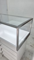 Vitrine de présentation de lunettes optiques de luxe personnalisée, éclairée par LED, écologique, étanche, verrouillable, avec tiroirs pour salle d'exposition