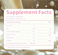 Gummies Protéinés pour Adultes à Marque Blanche OEM, Vitamines et Collagène, Gummies Protéinés pour la Prise de Masse Musculaire, Complément Végétalien