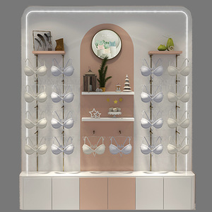 Expositor de ropa interior europeo, estantería curva para sujetadores y pijamas, expositor de pintura horneada para ropa, diseño de tienda de ropa interior - Product Image 4