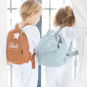 Sac à dos personnalisé pour enfants <span class=keywords><strong>avec</strong></span> prénom, sac à dos scolaire personnalisé pour garçons, filles, femmes, mini sac à dos en coton - Product Image 2