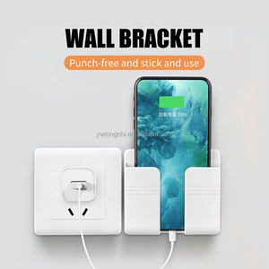 2021 portatile Soggiorno Caricabatterie a Rack Mensola Supporto Del Telefono Adesivo Parete Del Telefono Del Supporto Del Basamento di Plastica per Convenienza - Product Image 2