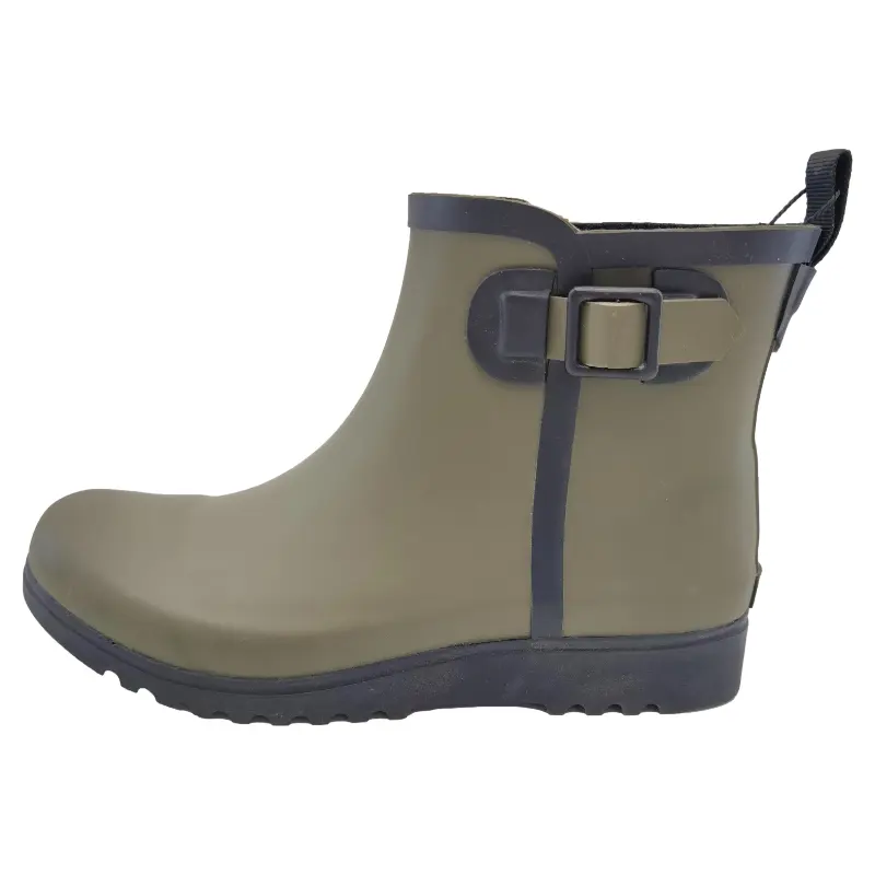 Lady Olive Cheville Jardin Extérieur Caoutchouc Botte de Pluie Wellington Ladies fashion Gumboots for agriculture fishing