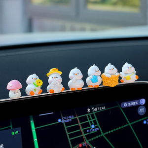 Ruijie Cartoon Resin Duck Car Decor <b>Interior</b> <b>Accessories</b> For Dashboard Decoration - Product Image 2
