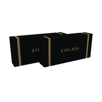 Boîte vide de recourbe-cils avec logo personnalisé avec insertion Eva Boîte d'emballage pour pince à cils Boîte à tiroir pour pince à cils