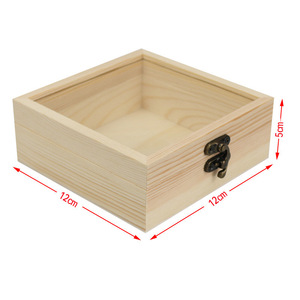 Caja de almacenamiento de madera rectangular con cerradura para joyería, reloj, gafas, recuerdos de boda, perfume, lápiz labial, caja de regalo - Product Image 4