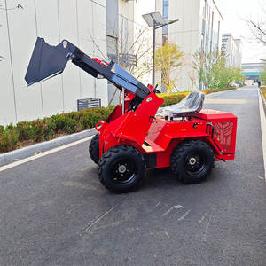 Skid Steer <span class=keywords><strong>Loader</strong></span> Mesin Diesel Mini <span class=keywords><strong>Loader</strong></span> Skid Steer <span class=keywords><strong>Loader</strong></span> yang Dikendarai dari Belakang dengan Forestry Mulcher - Product Image 1