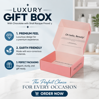 Kotak Hadiah Kaku Premium Kelas Atas Kustom dari Bahan Daur Ulang untuk Kosmetik, Produk Kesehatan, Lilin & Dompet