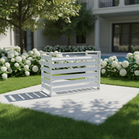 Cadre de fenêtre à persiennes carrées modernes pour mur extérieur, en plastique et aluminium, pour applications en sous-sol et entrepôt