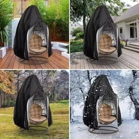 Housse de chaise suspendue 210D Oxford Eggshell imperméable et anti-poussière pour balançoire extérieure avec fermeture éclair