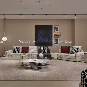 Canapé <span class=keywords><strong>Monet</strong></span> Minimaliste Italien pour Maison, Villa, Salon, Grande Taille, Multi-places, Design Original Haut de Gamme, Rembourré en Éponge - Product Image 1