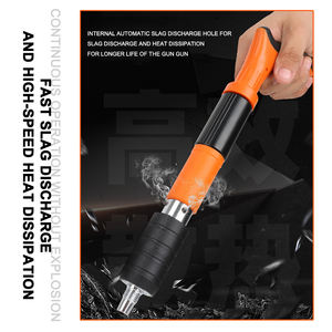 Mini <span class=keywords><strong>Clavadora</strong></span> Neumática Silenciosa con Escape Integrado para Instalación de Soportes de Aire Acondicionado, Acero Inoxidable, Capacidad para 100 Clavos - Product Image 4