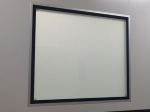 Porte de gymnase horizontale en aluminium, fenêtre modulaire, salle blanche insonorisée, étanche, verre trempé, design industriel, école - Product Image 6