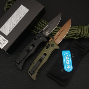 มีดพับ BM 273 สำหรับการใช้งานทางยุทธวิธี ใบมีด CPM-CruWear แบบ Drop Point ด้ามจับ G10 มีดสำหรับตั้งแคมป์ มีดต่อสู้กลางแจ้ง สหรัฐอเมริกา โกดังสินค้า - Product Image 2