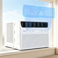 Climatiseur solaire hybride AC/DC de type fenêtre Deye, réfrigérant R32, économie d'énergie, unité de climatisation montée sur fenêtre