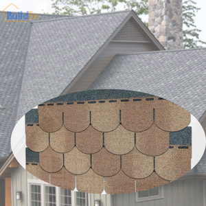 Fabricant OEM Vente en gros Tuiles de <span class=keywords><strong>bitume</strong></span> laminé gris foncé Toit en bardeaux en tôle imperméable - Product Image 2