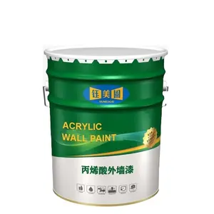 TC0001 Eco-Friendly Acrylic Pottery Exterior Wall Paint Liquid Building Coating with Powder Appearance