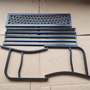 <span class=keywords><strong>Banc</strong></span> <span class=keywords><strong>de</strong></span> parc <span class=keywords><strong>de</strong></span> <span class=keywords><strong>jardin</strong></span> nordique noir Dossier en plastique <span class=keywords><strong>PVC</strong></span> en fonte robuste pour l'extérieur - Product Image 6