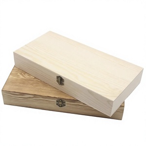 Rectangle Wooden <b>Box</b> <b>with</b> <b>Lid</b> for Crafts Art Hobbies-<b>Small</b> Keepsake Jewelry <b>Gift</b> Storage <b>with</b> Recycled Materials/ - Product Image 3