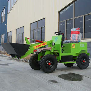 Siège confortable jardin camionnage herbe foin palette fourche manette électrique Epa Mini chargeuses sur pneus avant - Product Image 2